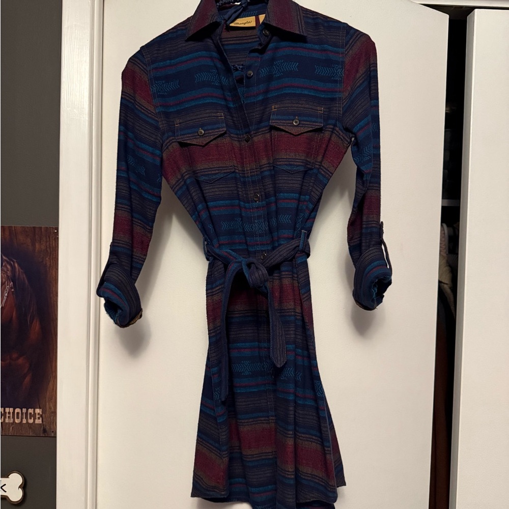 Wrangler Multicolor Long Sleeve Dress
